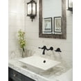 thumbnail image 2 of Wowow 8in. Wall Mount 2-Handle Bathroom Sink Faucets Brass and Rough-in Valve Included,Brushed Nickel, 2 of 5