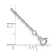 thumbnail image 2 of 14k Gold Wg 1.1mm Singapore Chain Anklet 10 Inch Anklet for Women and Men - .7 Grams, 2 of 2