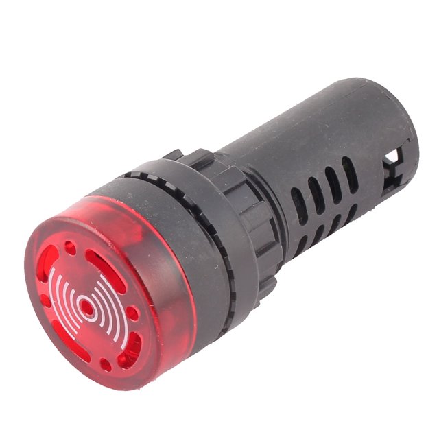 Acc24v Avertisseur Sonore Rouge LED Signal d'Accident Voyant Lumineux AD16-22SM
