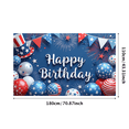 thumbnail image 5 of Decorative Design Happy Birthday Banner Colorful Theme Patriotic Party Decor Balloon Decoration Celebration Banner for Birthday Party Kids Event Indoor Decoration, 5 of 8