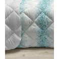thumbnail image 3 of Turquoise Down Alternative Comforter, Dots Doodle Rhombus Diamond Shapes Colorful Geometrical Pattern Art, Microfiber Quilt for All Season, 5 Sizes, Multicolor Turquoise, by Ambesonne, 3 of 3