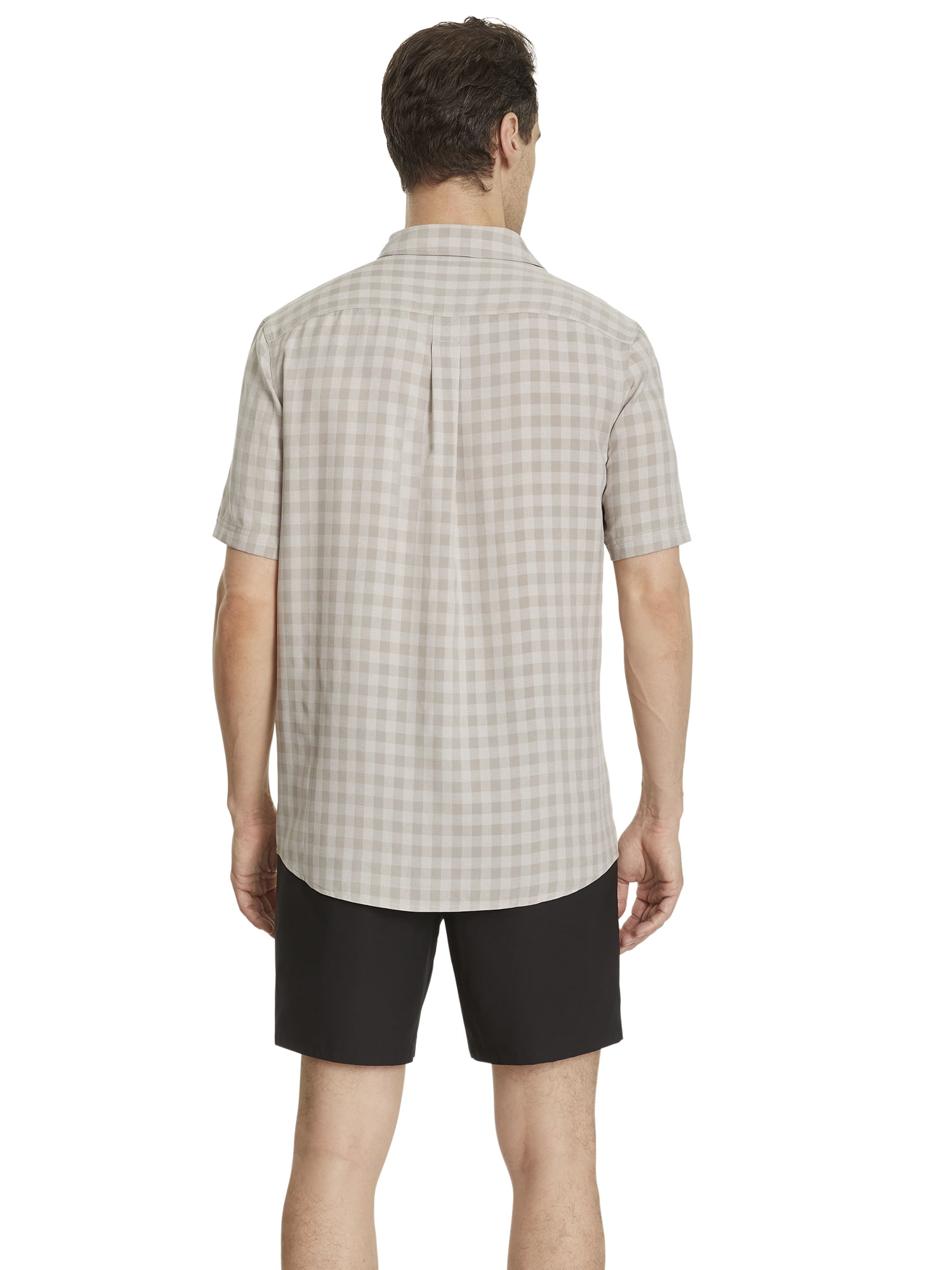 Bass & Co Men's Short Sleeved Plaid Shirt, Sizes S-3XL