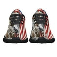 thumbnail image 5 of Memorial Day Remember And Honor US Veteran American flag Eagle Shoes Sneakers Black Size 3.5, 5 of 7