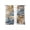 Multi, variant on Navy Blue Brown Sheer Curtains 63 Inch Length 2 Panels Set, Vintage Elegant Botanical Palm Leaves Voile Window Treatment Rod Pocket Curtains Sheers Drapes for Bedroom/Living Room/Kitchen 52x"63"x2