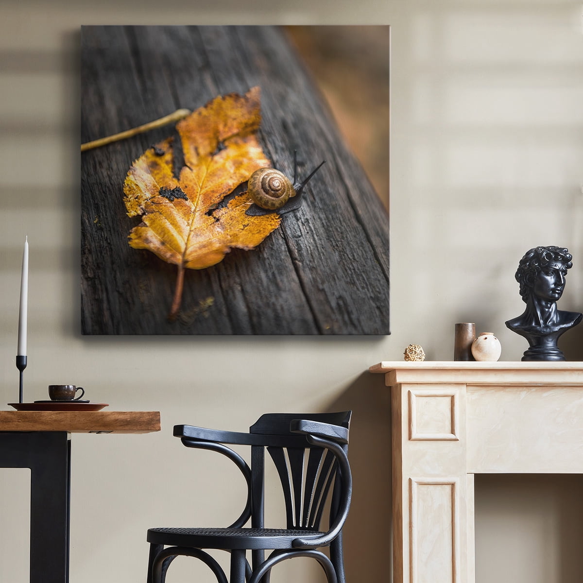 Wexford Home Snail's Pace-Premium Gallery Wrapped Canvas, 16" x 16" - Ready to Hang