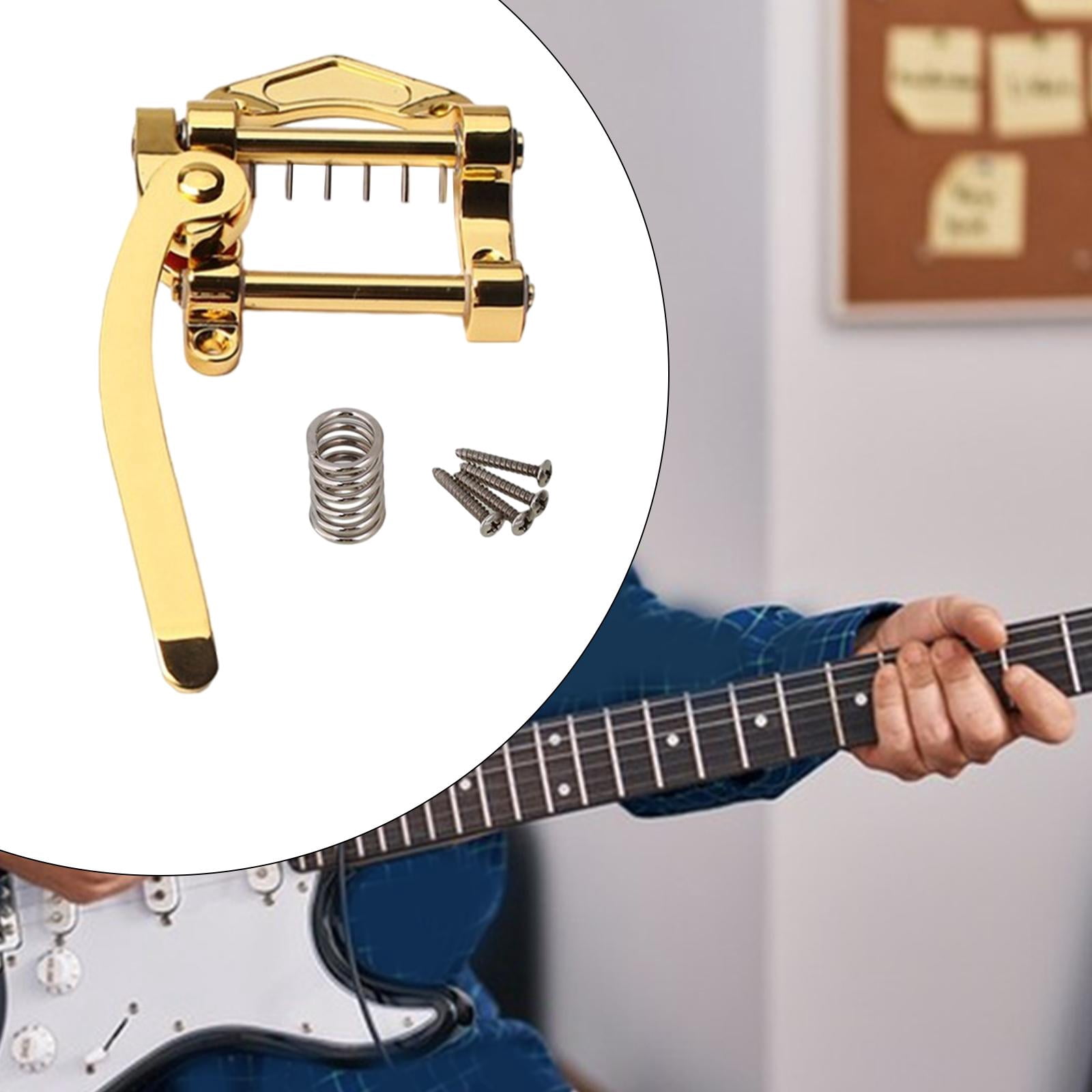 Rushawy Electric Guitar Bridge Accessories Guitar Tremolo System for SG ES335 LP etc Golden