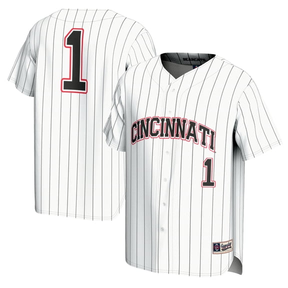 Unisex GameDay Greats #1 White Cincinnati Bearcats Lightweight Baseball Fashion Jersey