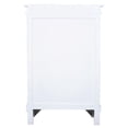 thumbnail image 2 of Armoire d'Appoint Sculptée en Bois Massif de Style Cottage, Blanc Vieilli/brun Bois Flotté, 2 of 8
