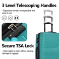 thumbnail image 6 of ACE-Travel,20"24"28" Hardshell Luggage Sets(3PCS) with TSA Lock,Double Spinner Wheels,Telescopic Handle,Expandable 20%,Durable,Lightweight,Hardshell(ABS) Suitcase Sets(Green), 6 of 11