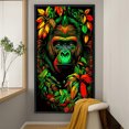 thumbnail image 1 of Cuadros Decorativos 5D bricolaje taladro redondo completo diamante pintura orangután Kit decoración del hogar (LP569) Wdftyju de costura negro 4 estilos, 1 of 1