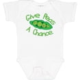 thumbnail image 3 of Inktastic Give Peas a Chance. Boys or Girls Baby Bodysuit, 3 of 5