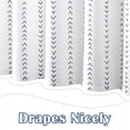 thumbnail image 5 of Blue and White Boho Shower Curtain Herringbone Zig Zag Fabric Shower Curtains for Bathroom Bohemian Farmhouse Modern Arrow Geometric Shower Curtain Set with Hooks Waterproof 72x72 inches, 5 of 6