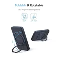 thumbnail image 5 of Baseus Qi2 MagSafe Power Bank, PicoGo 5000mAh Wireless Portable Charger with 360° Rotatable Ring Stand, Magnetic Power Bank for iPhone 16/15/14,Black, 5 of 9