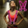 thumbnail image 2 of karymi Visibility Neon Vest Reflective Belt Vest Fit for Running Cycling Sports Summer, 2 of 5