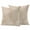 Khaki, Tan, Cream, variant on 2 Pack Outdoor Waterproof Throw Pillow Covers,Vintage Linen Brown Palm Leaves Decorative Square Pillow Case Patio Pillowcases for Chair Couch Sofa 16x16in