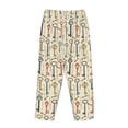 thumbnail image 3 of Lsque Vintage Keys1 Print Women's Pajama Pants, Lounge Pant - Comfortable Home Wear,Elastic Waistband, Stylish Design-Small, 3 of 9