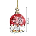 thumbnail image 3 of Fiudx Colgante Navideño Estilo Granja, Diseño Acrílico de Doble Cara, Adorno de Gallina Vibrante, Decoración Festiva para Árbol y Coche, Accesorio Festivo Versátil, Juego de 2 Piezas, Tamaño de 8 Cm, 3 of 4