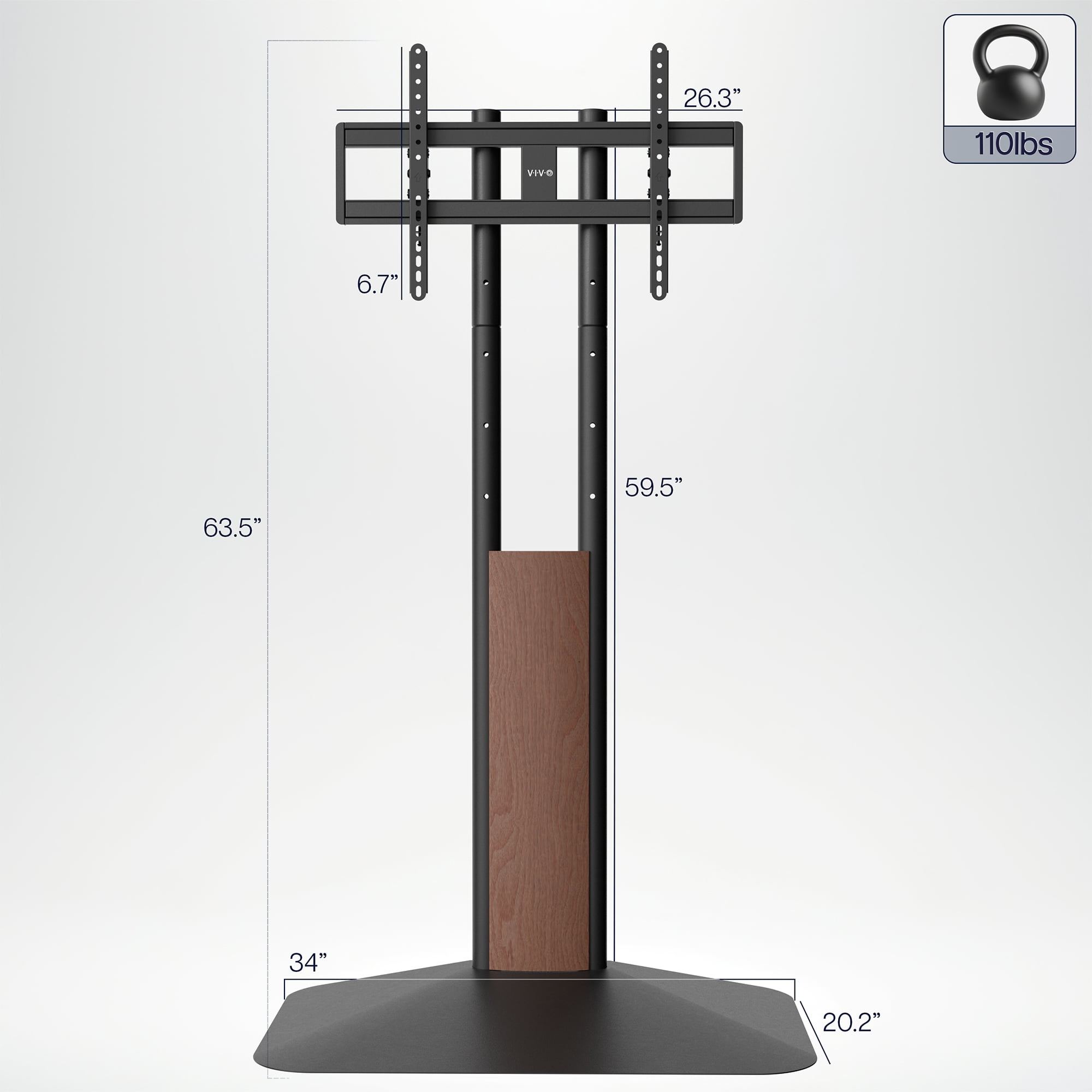 VIVO Japanese Style 32” to 85” TV Screen Stand