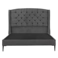 thumbnail image 2 of Cabecera Queen Size Sitka Gris+ Box Base Cama Slim Queen Size, 2 of 8