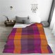 thumbnail image 5 of Balery Purple Yellow Buffalo Plaid Manta de Felpa Suave y Acogedora – Cobija de Franela Aterciopelada para Cama, Lavable y Cálida para Sofá, Mascotas, Transpirable-60"x50", 5 of 7