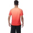 thumbnail image 2 of Weilanxin Swim Shirts Short Sleeve for Men Quick Dry Running UPF50+ Sun Protection Rash Guard Top Orange Gradient Orange Red 2XL, 2 of 7