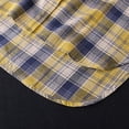thumbnail image 6 of Pxiakgy Long Flannel Shirts for Women Button Down Plaid Shirts Dresses Pocketed Women's V Neck Seven Quarter Sleeve Printed T Shirt Long Sleeve Plaid Boyfriend Front Shirt Yellow S, 6 of 8