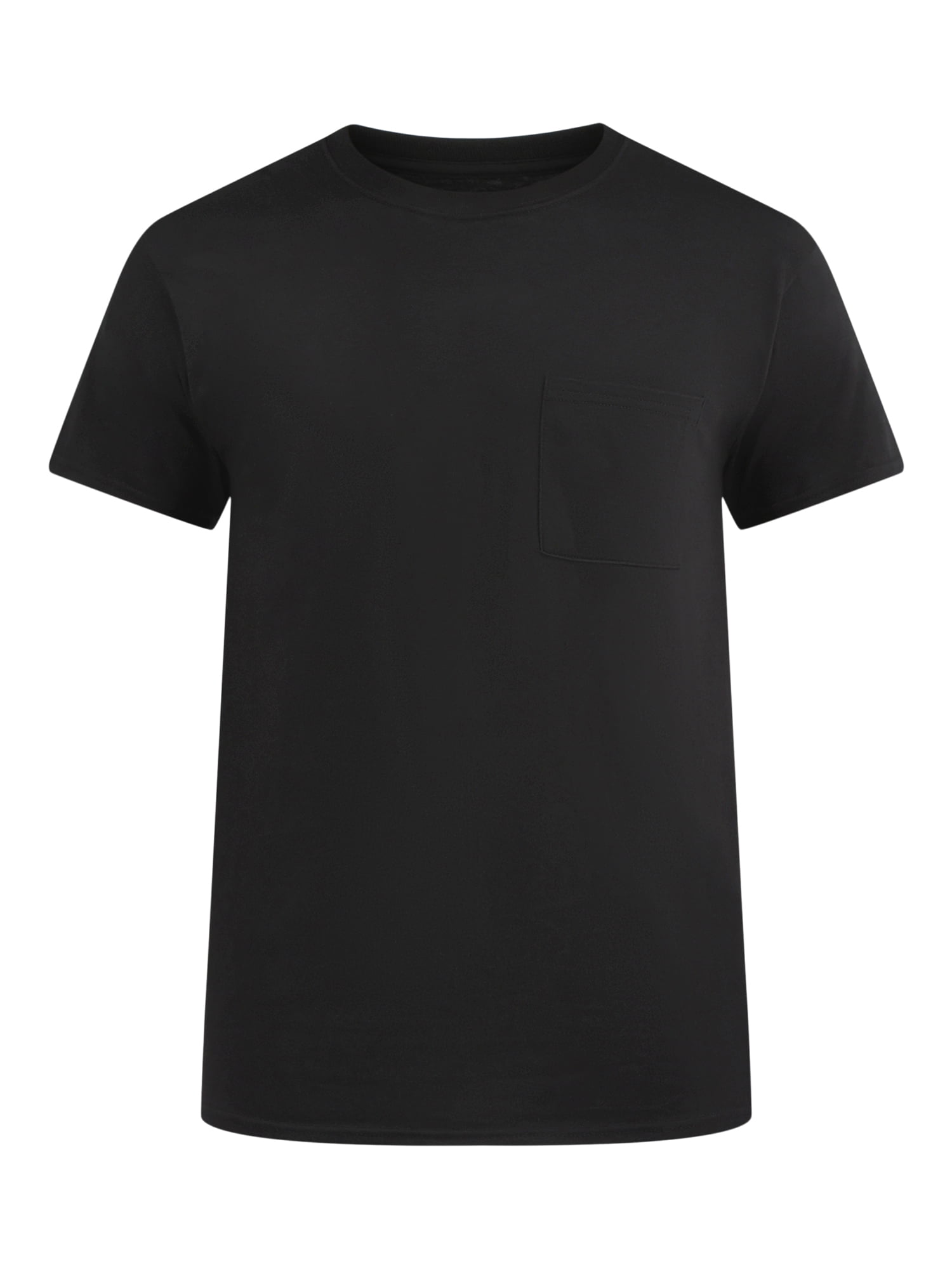 Athletic Works Men's and Big Men's Cotton Pocket Tee, 4-Pack, Sizes XS-5XL
