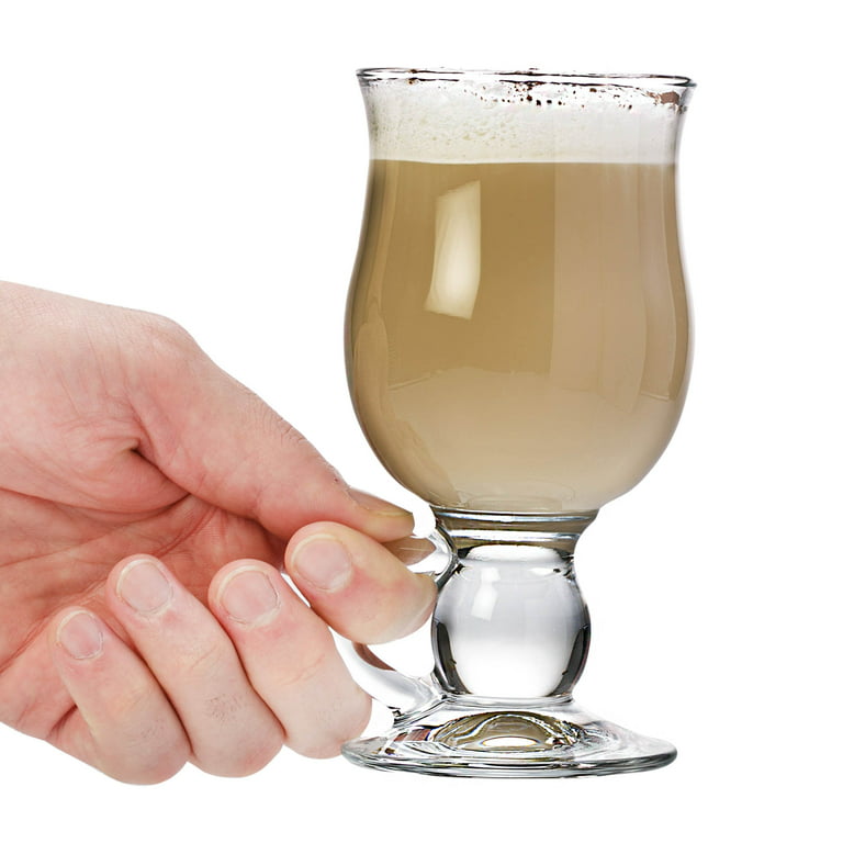 Irish Coffee Mugs Glass Coffee Cups With Handle Stemmed - Temu