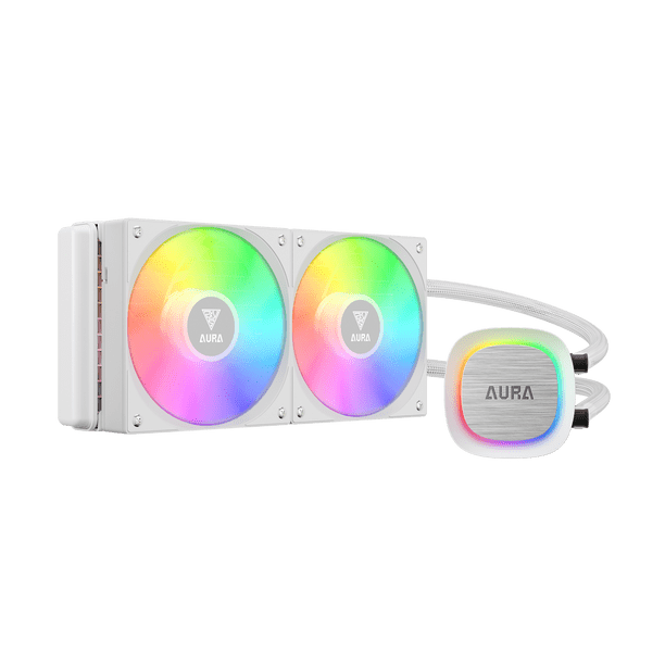 ENFRIAMIENTO GAMDIAS AURA GL240 V2 WH BLANCO 240MM AM5/LGA1700 ARGB GD-AURA GL240 V2 WH
