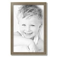 thumbnail image 2 of ArtToFrames 17" x 26" Aged White Gold Picture Frame, 17x26 inch Silver Wood Poster Frame (WOM-2036),  Pack, 2 of 7