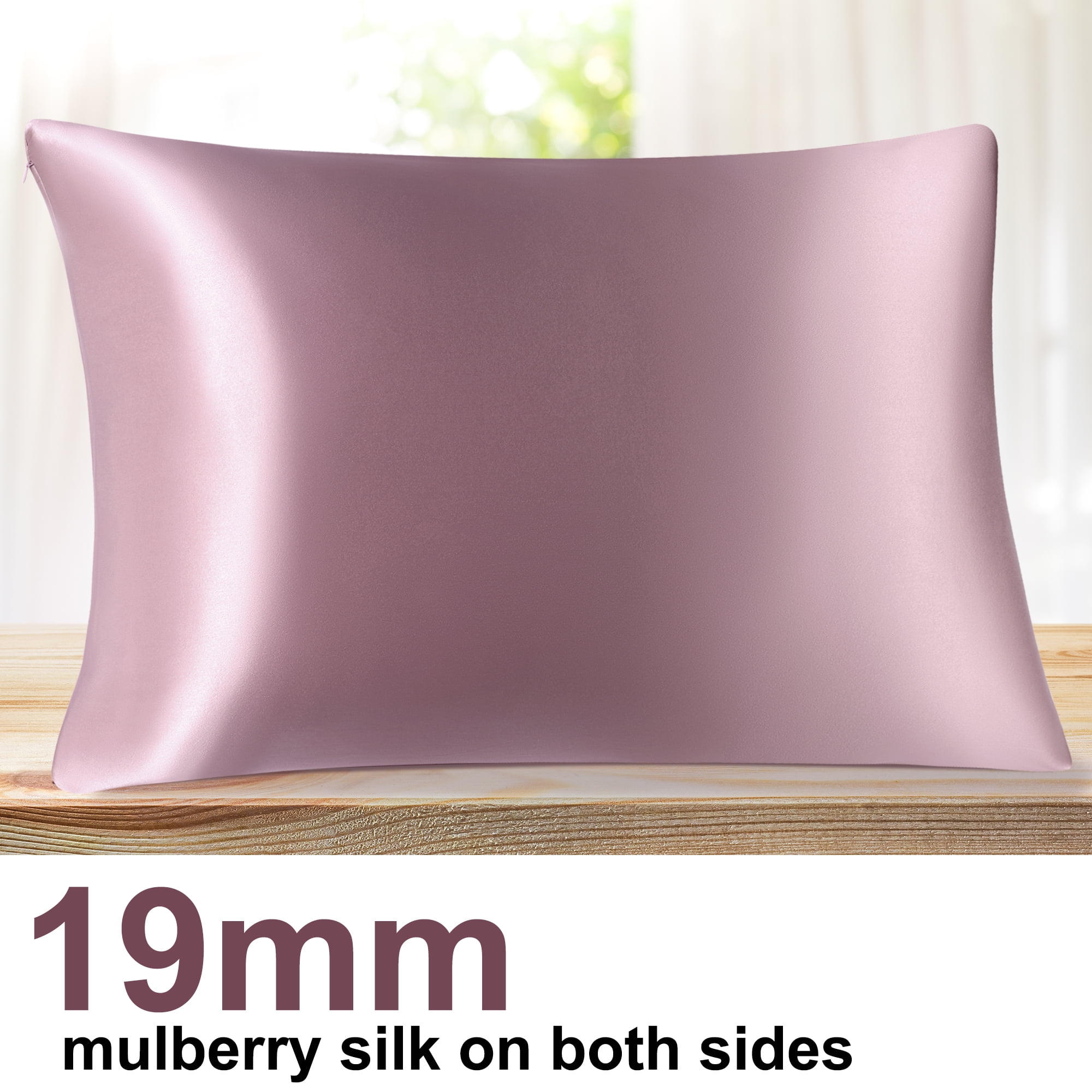 Details about   19 Momme Silk Pillowcase for Hair Skin Pillow Case with Zipper 