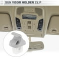 thumbnail image 2 of Unique Bargains Sun Visor Holder Clip for Nissan Murano 2003-2007 Sun Visor Retainer Clip Hook No.96409CC00B Plastic 1 Pc Gray, 2 of 6