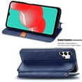 thumbnail image 2 of Étui pour Samsung Galaxy A32 5G à Rabat Portefeuille à Rabat Magnétique Protecteur - Bleu, 2 of 5