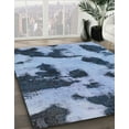 thumbnail image 3 of Ahgly Company Machine Washable Indoor Square Abstract Day Sky Blue Area Rugs, 3' Square, 3 of 7