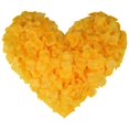 thumbnail image 2 of 100-Pack Artificial Rose Petals - Silk Fabric for Valentine's Day Wedding Proposal & Anniversary Decor - Yellow, 2 of 6