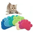 thumbnail image 5 of Paw Shape Pet Dog Cat Puppy Placemat Dish Bowl Food Water Feeding Mat PVC Foot, 5 of 5