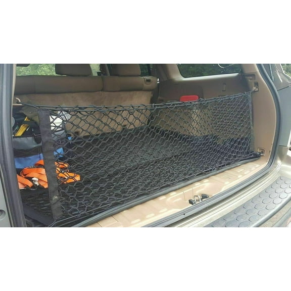 EACCESSORIES EA Trunk Organizer Cargo Net for Honda Pilot 2003-2015 – Envelope Style Cargo Net – Premium Mesh Elastic Car Trunk Organizer Vehicle Carrier Storage – Compatible Honda Pilot 2003-2015