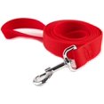 thumbnail image 1 of GHSDFBB Strong Durable Nylon Dog Training Leash, Traction Rope, 4/5/6 Feet Long, 3/4 Inch 1 Inch Wide, for Small and Medium Dogs (1''x4 FT, Red), 1 of 4