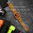thumbnail image 4 of KOMI Compatible for Clear Apple Watch Band 41mm 40mm 38mm 42mm 44m 45mm 49mm with Case, Women Glitter Bling Sport Strap for iWatch Band Ultra 2/1 Series 9 8 7 6/SE 5 4 3 2 1, Neon Orange, 4 of 7