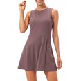 thumbnail image 1 of Conjunto de vestido y pantalón corto de tenis para mujer Vestido de tirantes sin mangas con, 1 of 7