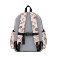 thumbnail image 3 of Mushroom and Character Pink Pattern Backpack for School, Cute School Bag with Adjustable Shoulder Straps and Padded Back, 13.4"x11"x4.7", 3 of 5