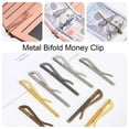 thumbnail image 6 of Portable Bifold Simple Replace Parts Money Clip Bar Wallet Spring Clamp Cash Holder GOLD 70MM, 6 of 8