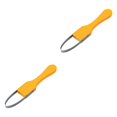 thumbnail image 2 of sweethay Desmalezadora manual de jardín, removedor de malezas de mano, herramienta portátil para recoger hierba, accesorios para hortalizas agrícolas y Amarillo 2piezas sweethay CBP185874, 2 of 6