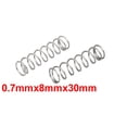 thumbnail image 4 of 0.7mmx8mmx30mm 304 Stainless Steel Compression Springs 10pcs, 4 of 5