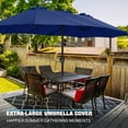 thumbnail image 3 of SUPERJARE 13ft Large Patio Umbrella, Double Sided Outdoor Umbrellas with Fade Resistant Canopy, Market Table Umbrella for Pool, Backyard, Navy Blue, 3 of 8