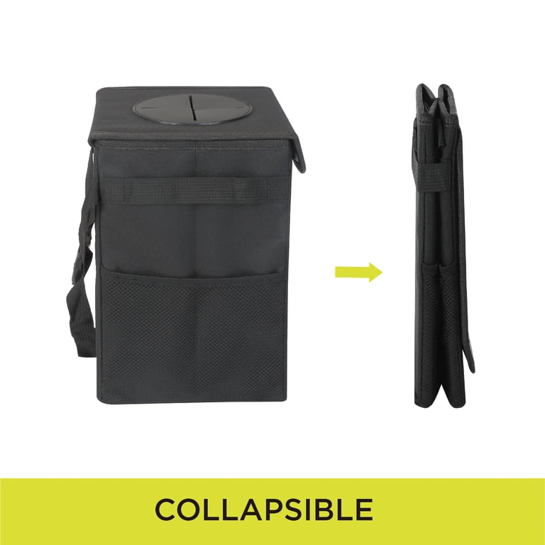 Leakproof Car Seat Back Trash Bin with Adjustable Strap photo 6