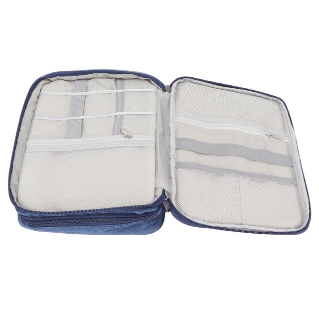 Estuche de cosméticos impermeable, bolsa de aseo de maquillaje portátil multifuncional de gran espacio para viajes diarios