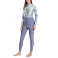 thumbnail image 5 of Women'S Classic Swimwear Long Sleeve Full Cover Swimsuit Rash Guard, 3pcs Set, 5 of 8