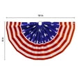 thumbnail image 4 of Stars and Stripes Bunting Decoration, Red/White/Blue, 18" x 9", Patriotic by Way To Celebrate, 4 of 5