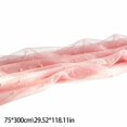 thumbnail image 3 of Camino de mesa, camino de mesa de boda de poliéster perlado transparente de 29,52 x 118,11 pulgadas, mantel largo elegante para decoración de fiestas y fondos de eventos en casa, 3 of 6